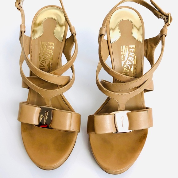 Salvatore Ferragamo Shoes - Salvatore Ferragamo Nude Strappy High Heels 8